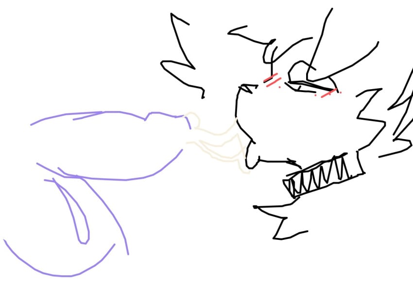 1boy 2024 anthro blush canine collar cum cum_string eyes_mostly_closed femboy furry gay penis sammy_toyy tongue_out