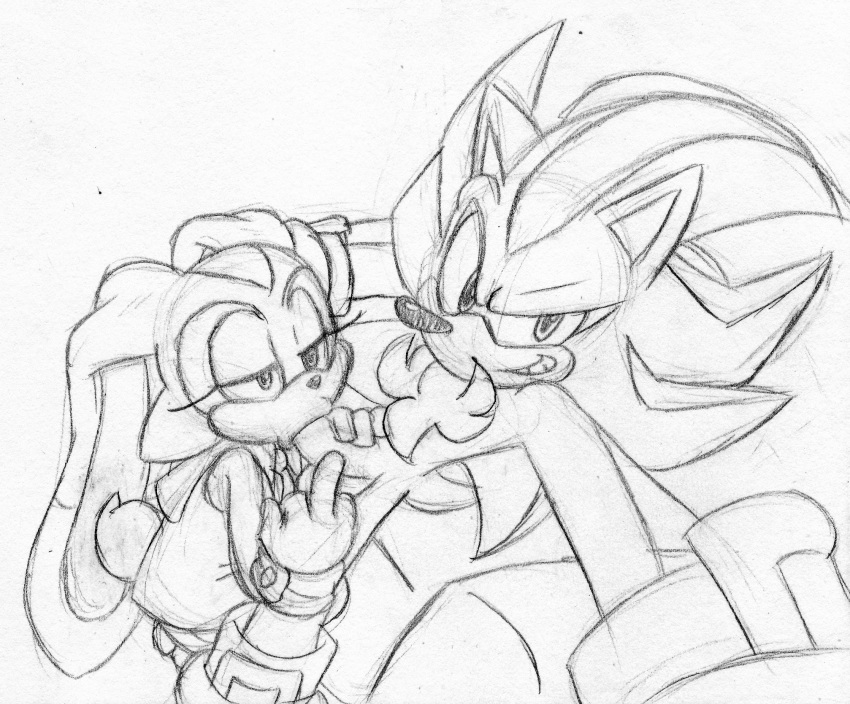 balls cream_the_rabbit female male oral penis praiz sega shadow_the_hedgehog sonic_(series)