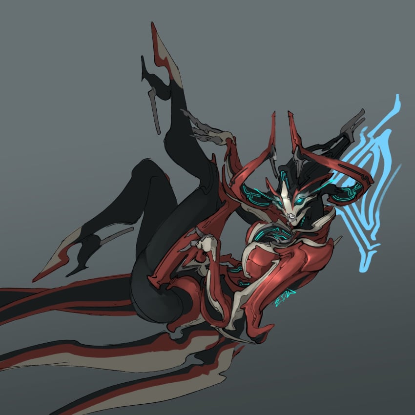 artist_signature edwino22 female high_heels lips seductive seductive_look seductive_mouth sentient_(warframe) singer warframe