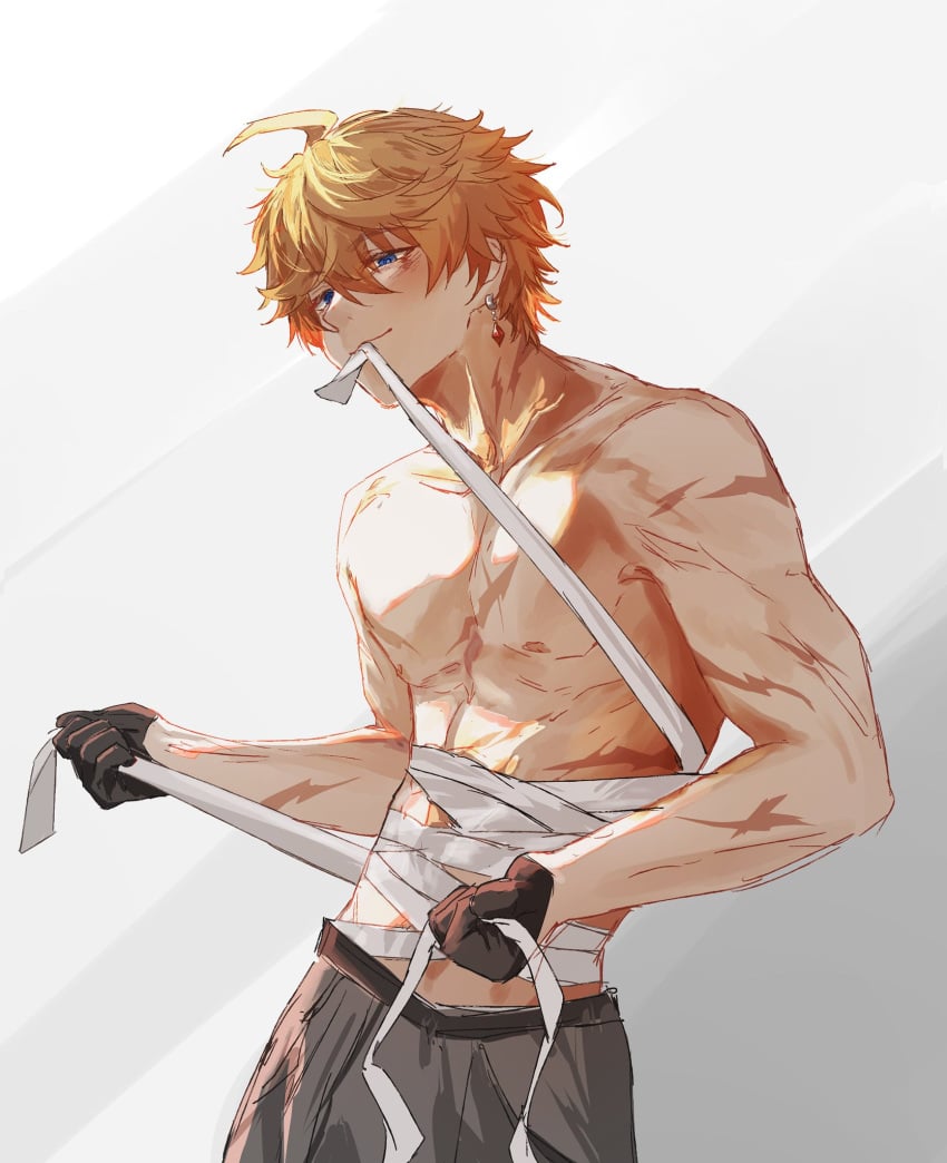 1boy childe_(genshin_impact) genshin_impact male male_focus male_only masculine tagme tartaglia_(genshin_impact)