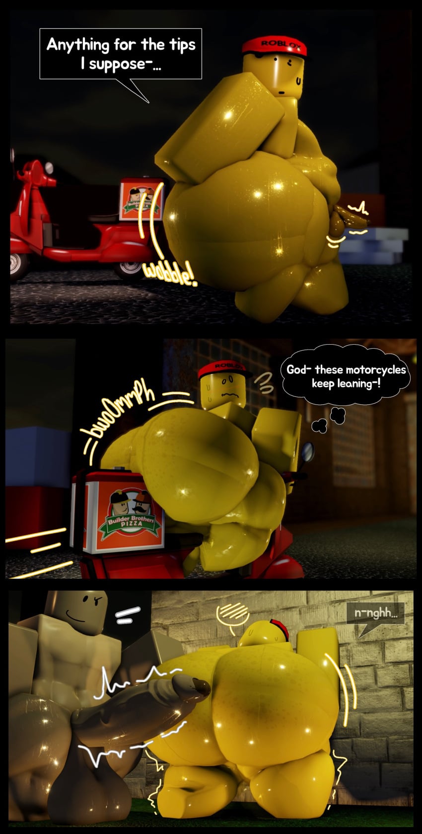 2boys 3d big_ass doughy_ass elliot_(work_at_a_pizza_place) femboy gaslight_engine hyper_ass naked_male nude roblox roblox_game robloxian speech_bubble tagme thick_thighs thought_bubble work_at_a_pizza_place