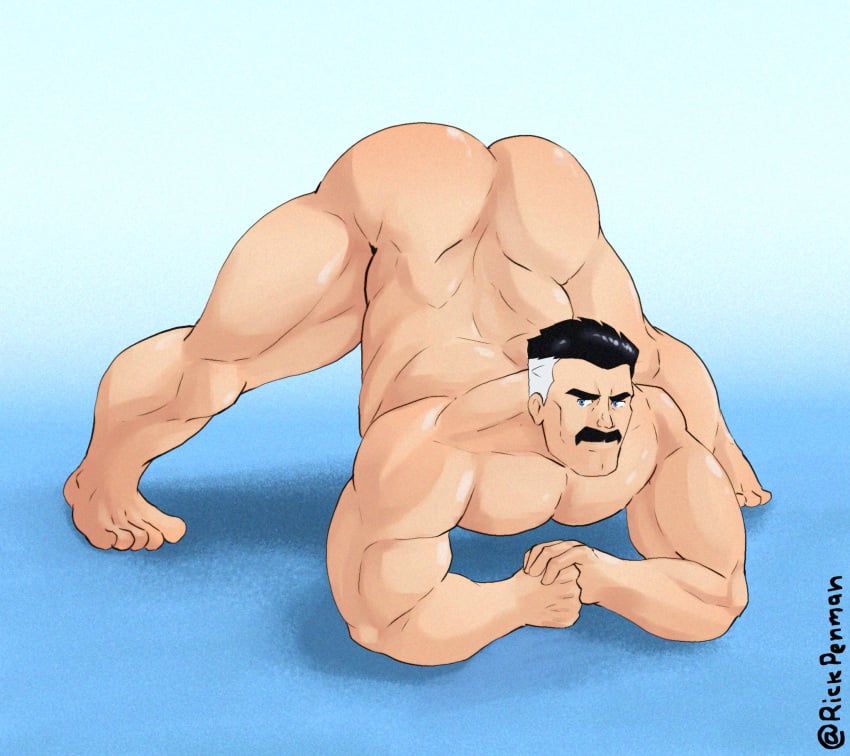 ass bara big_ass big_butt bubble_ass bubble_butt butt daddy dat_ass dat_butt dilf fat_ass fat_butt gay huge_butt invincible invincible_(tv_series) jack-o_pose large_ass large_butt male male_only moustache muscular muscular_male nolan_grayson omni-man rickpenman round_ass round_butt solo spread_legs thick_ass thick_butt