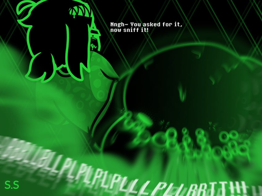 big_ass big_butt bubble bubbles bubbly_fart dialogue fart fart_cloud fart_fetish farting farting_at_viewer laying_down laying_on_floor laying_on_ground leaning_on_elbow looking_at_viewer looking_back onomatopoeia phi_(phisnom) phisnom sci-salandre simple_background slime