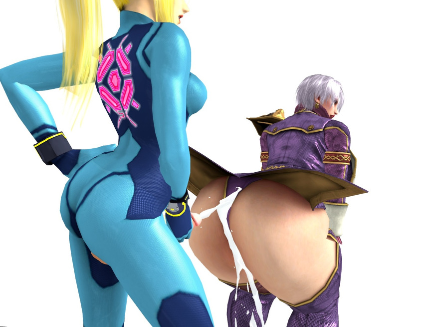 1futa 1girls 3d ass ass_size_difference big_ass blonde_hair bodysuit central-tides crossover cum cum_on_ass curvy dat_ass faceless faceless_character faceless_futanari futa_with_female futanari hand_on_hip huge_ass intersex isabella_valentine large_ass large_penis metroid multiple_girls nintendo open_mouth orgasm samus_aran soul_calibur thick_thighs thong white_hair xnalara xps zero_suit zero_suit_samus