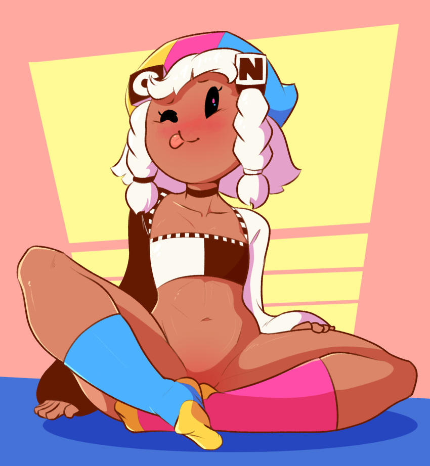 cartoon_network channel-tan dabble dark-skinned_female dark_skin female white_hair