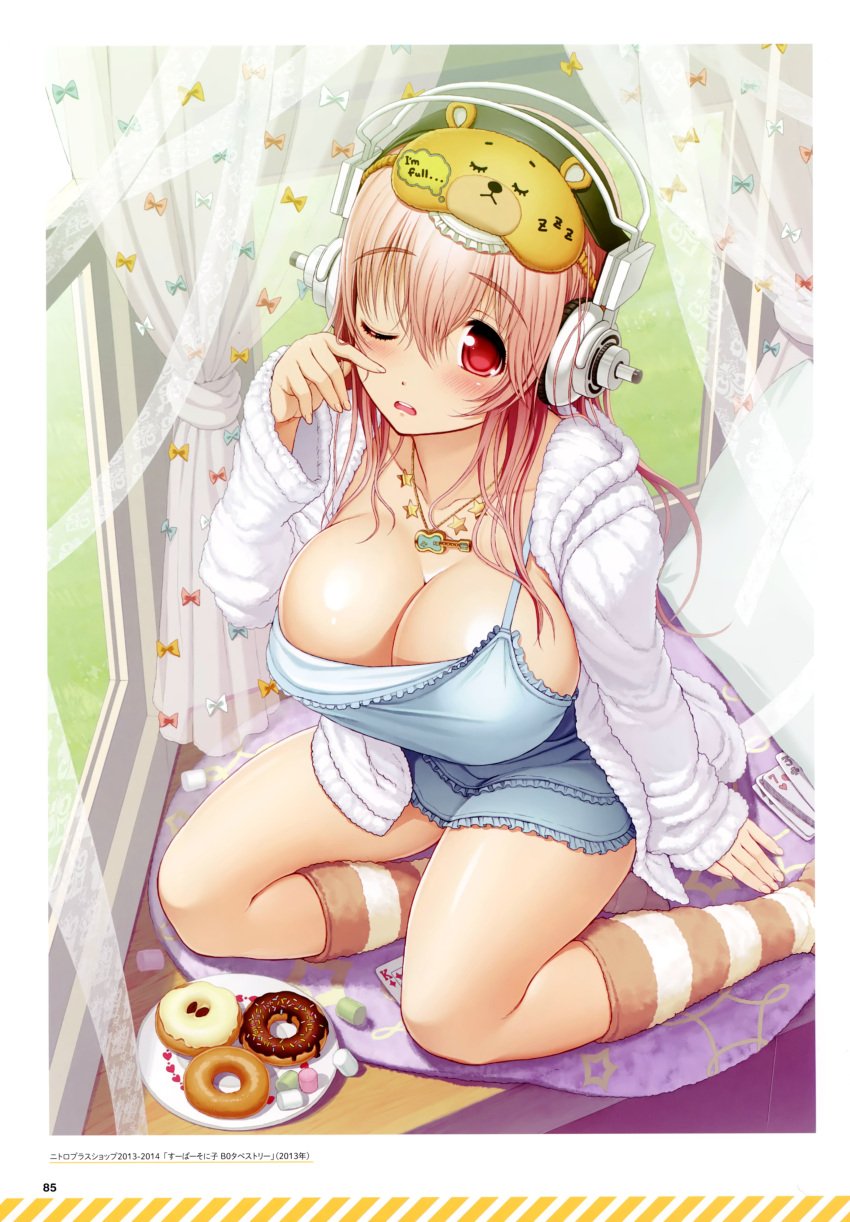 cleavage headphones sonico super_sonico tagme tsuji_santa