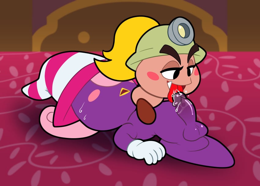 69_position absurd_res armor balls blonde_hair blush blush_stickers bodily_fluids clothing dominant dominant_female duo eyebrows featureless_chest female female_on_top frown genital_fluids genitals ghost ghost_tail gloves goomba goombella gynomorph gynomorph_on_bottom hair hair_over_eyes handwear hat headgear headwear helmet hi_res humanoid humanoid_genitalia humanoid_penis intersex intersex/female intersex_on_bottom leaking_precum legless licking lips long_hair lying mario_(series) mostly_nude_female mostly_nude_gynomorph naughty_face nervous nintendo not_furry obscurabuns on_back on_bottom on_top open_frown open_mouth open_smile oral paper_mario penile penis penis_lick pink_body pink_hair ponytail precum purple_body red_tongue sex shadow_siren smile snaggle_tooth spirit sweat sweatdrop thick_eyebrows tongue tongue_out vivian_(mario) waddling_head white_clothing white_gloves white_handwear witch_hat yellow_lips