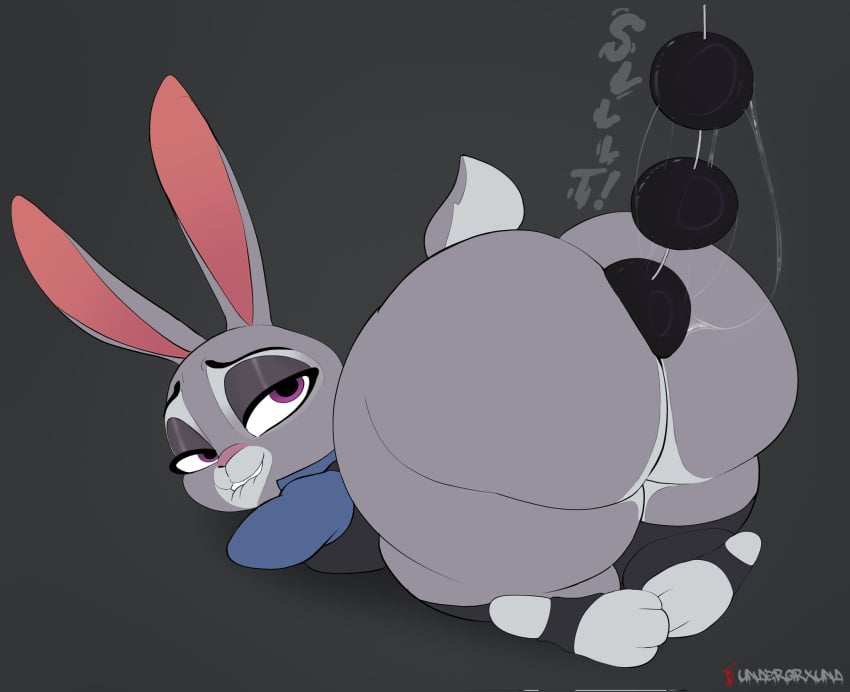 1girls anal anal_beads anal_juice anal_masturbation anthro ass big_ass biting_lip bottom_heavy bottomless bubble_butt butt_crack clothing face_down_ass_up fat_ass female female_only furry huge_ass judy_hopps lagomorph large_ass legwear looking_back png police policewoman rabbit sex_toy sloppy_anal solo solo_female stretched_anus tail thick_ass thick_thighs toeless_legwear top-down_bottom-up underground_(artist) wet_anal wide_hips zootopia