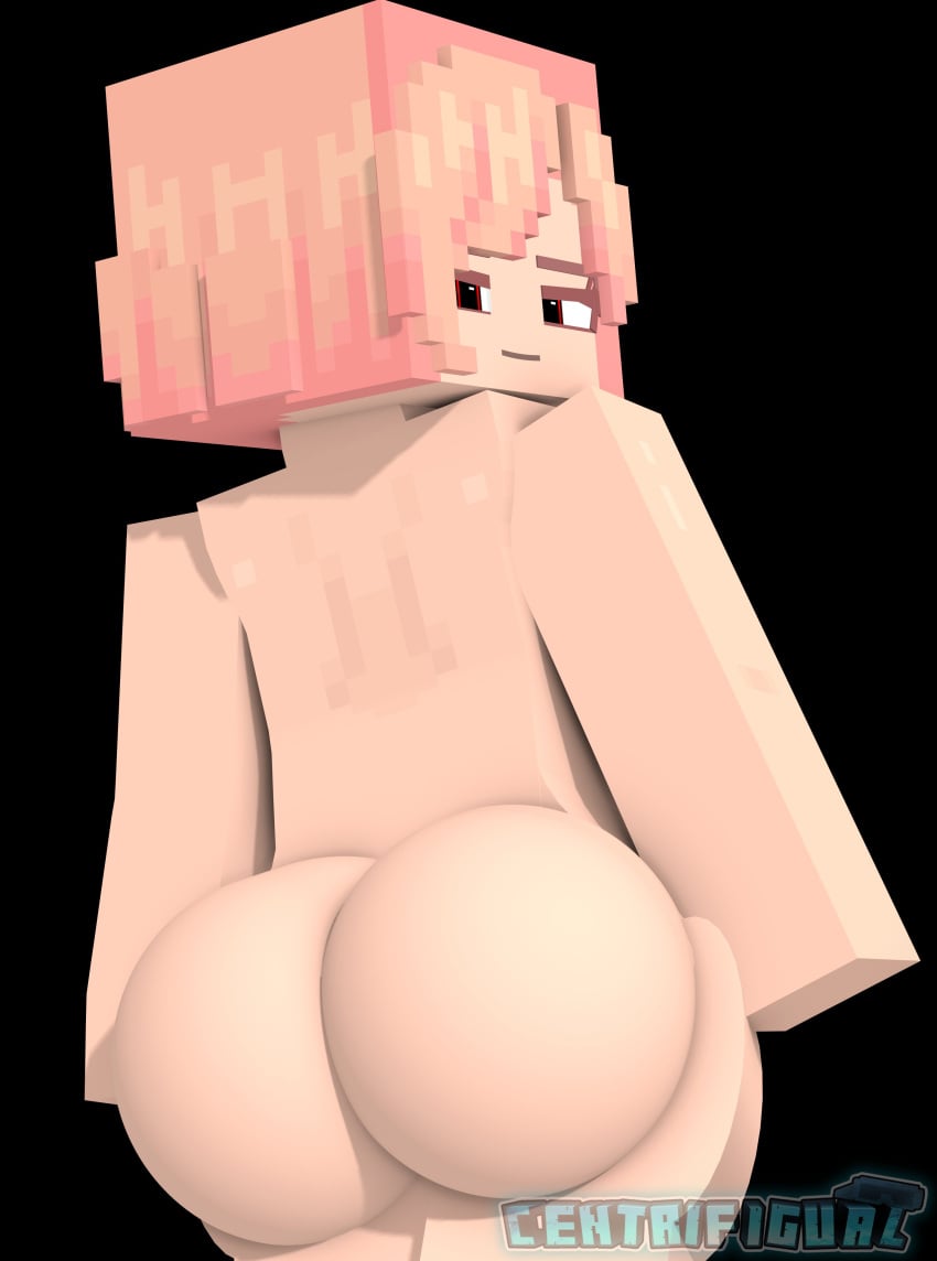 1girls 3d ass breasts centrifigual erect_nipples female female_only horny_female human_female looking_at_viewer looking_back mine-imator minecraft nude_female outside pink_hair red_eyes scarlett_(centrifugal) smile solo solo_female tagme wet_pussy