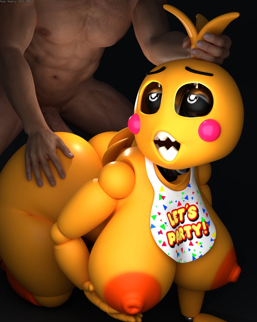 1boy 1girls 3d 3d_(artwork) animatronic anthro anthro_penetrated big_ass big_breasts big_butt big_penis blender blender_(software) breasts curvaceous curvy digital_media_(artwork) female five_nights_at_freddy&#039;s fnaf furry heart-shaped_pupils hi_res huge_breasts human male robot robot_girl self_upload tagme thick thick_ass thick_thighs tits_out toy_chica_(fnaf) toy_chica_(love_taste)
