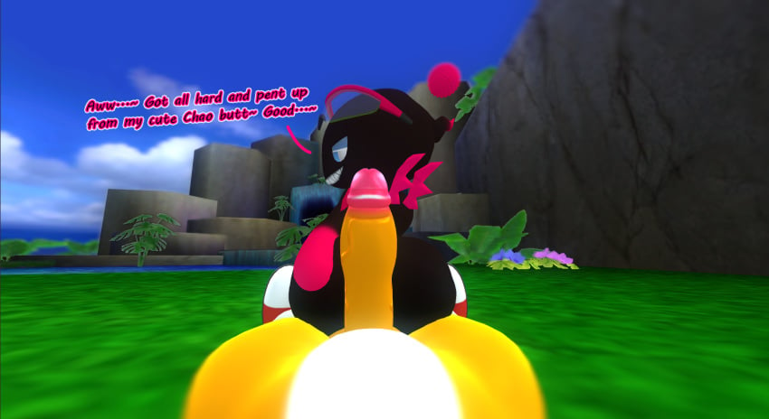 2boys 3d antenna anthro ass assjob ball bedroom_eyes big_ass big_penis black_body blue_eyes blue_sclera blue_sky cave chao_(sonic) chao_garden cloud clouds dark_chao dat_ass dialogue dirty_talk english_dialogue english_text erect erect_penis erection evil_grin evil_smile fangs furry garden gay glasses glasses_on_head grin horny hot_dogging interspecies lake looking_back open_smile outdoors outside penis plant plants pov seductive seductive_look sega sfm shoes sky sonic_(series) sonic_the_hedgehog_(series) source_filmmaker tails_the_fox talking_to_another talking_to_partner talking_to_viewer text waterfall white_pupils wings yaoi