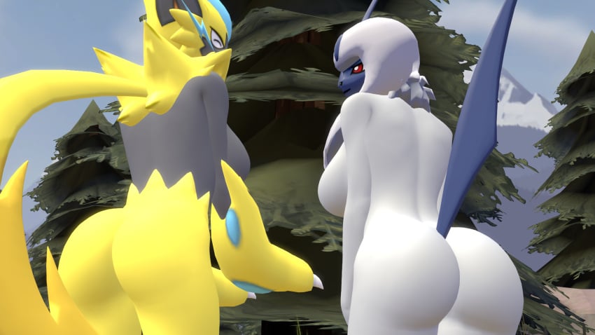 3d 3d_(artwork) absol dnrud12 nintendo pokémon_(species) pokemon zeraora