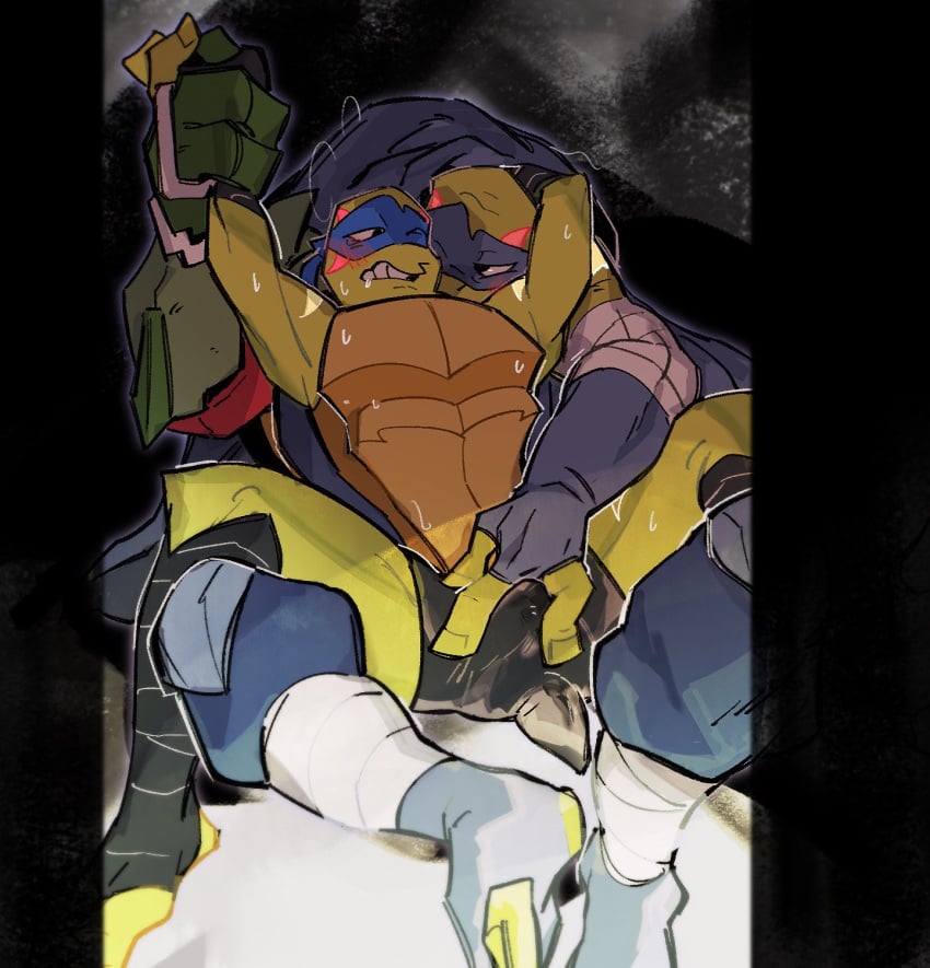 armpit armpits gay gay_sex leonardo leonardo_(rise_of_the_tmnt) leonardo_(tmnt) nsfw rise_of_the_teenage_mutant_ninja_turtles rise_of_the_teenage_mutant_ninja_turtles:_the_movie selfcest sweat sweaty sweaty_armpits sweaty_body tmnt washhothand yaoi