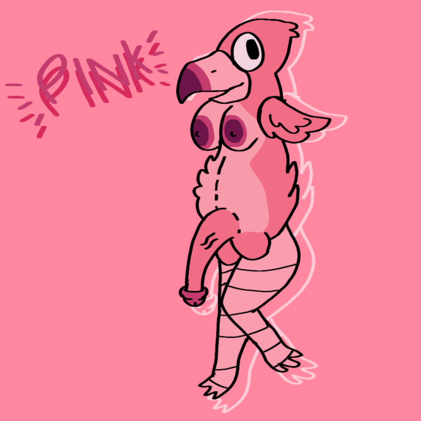 bird flamingo frebby_(lilpotato) lilbudpotato pink_penis self_upload tagme