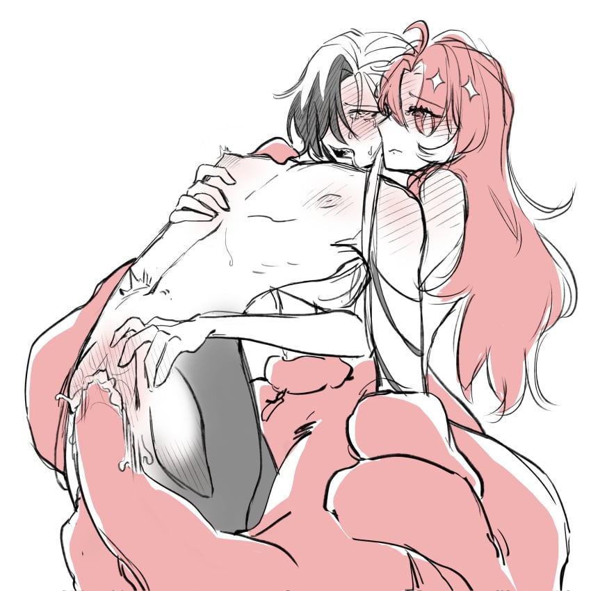 argenti_(honkai:_star_rail) boothill_(honkai:_star_rail) cecaelia cuntboy honkai:_star_rail honkai_(series) intersex merfolk merman nipples octopus shark tagme tentacle_sex