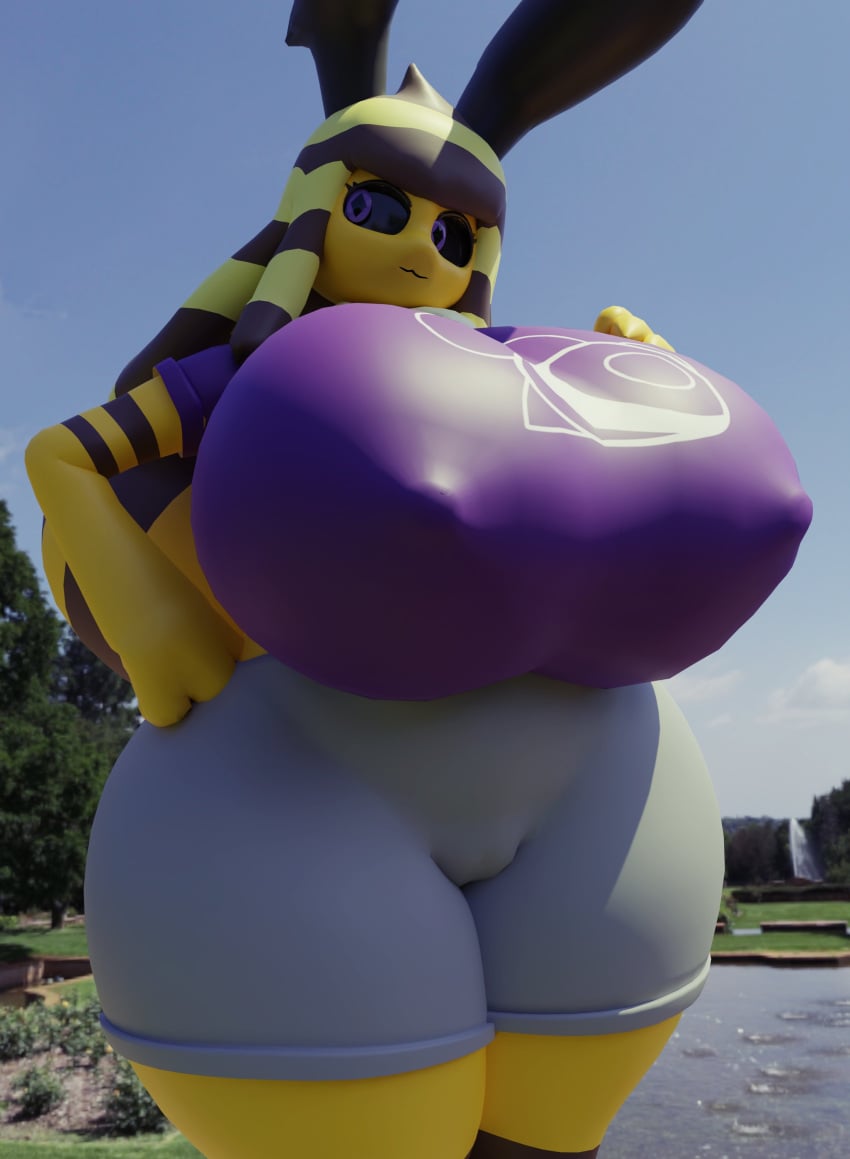 3d bee big_ass big_breasts breasts female female_focus female_only huge_breasts tagme thick_ass thick_thighs thighs yellow_body zaclyn