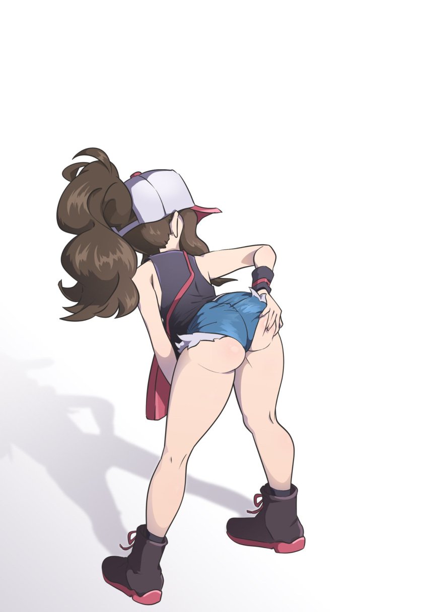 1girls 2024 2d 2d_(artwork) ass bag bending_forward bending_over big_ass big_butt big_thighs booty_shorts brown_hair cap color colored dat_ass fat_ass fat_butt female game_freak grabbing grabbing_ass grabbing_from_behind grabbing_own_ass gyakutenndokei gyat hat hilda_(pokemon) huge_ass huge_butt long_hair looking_away nintendo pale-skinned_female pale_skin pokemon pokemon_bw pony_tail ponytail shadow shiny_ass shiny_butt shiny_hair shiny_skin shoes skin_tight solo solo_female thighs tight_clothes tight_clothing tight_shorts white_skin white_skinned_female