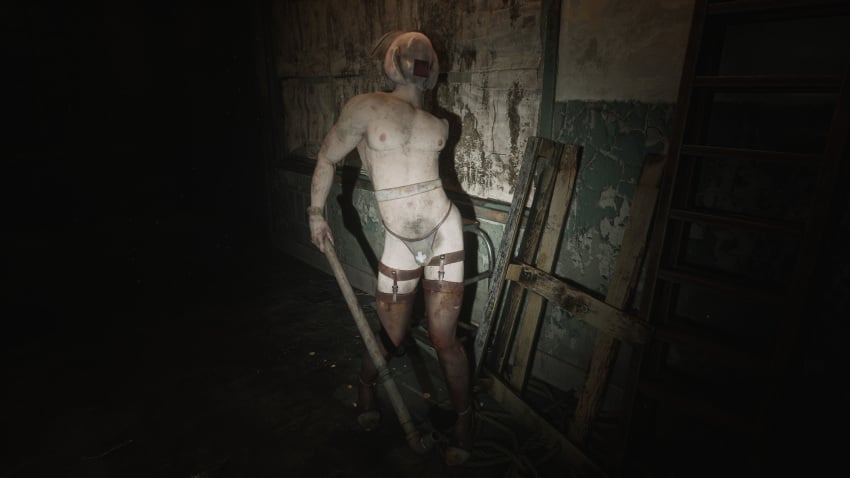 bloober_team enemy horror horror_(theme) horror_game konami luxosmods male_focus male_only monster monster_boy nurse_(silent_hill) rule_63 silent_hill silent_hill_2 skimpy skimpy_outfit solo solo_focus solo_male solo_male