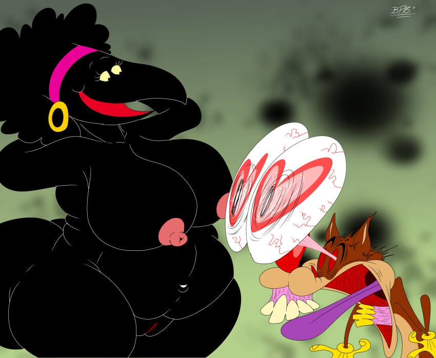 2024 2d 2d_(artwork) 2d_artwork avian big_ass big_belly big_bertha big_bertha_(fritz) big_breasts big_butt bird bird_girl blastprocessing16 canine canine chubby chubby_anthro chubby_female crow digital_art digital_drawing_(artwork) digital_media_(artwork) eyes_popping_out fritz_the_cat heart-shaped_pupils huge_ass huge_breasts huge_breasts huge_butt mature mature_anthro mature_female mature_woman naked naked_female nude nude_female original_character shocked shocked_expression smaller_male thick_ass thick_thighs