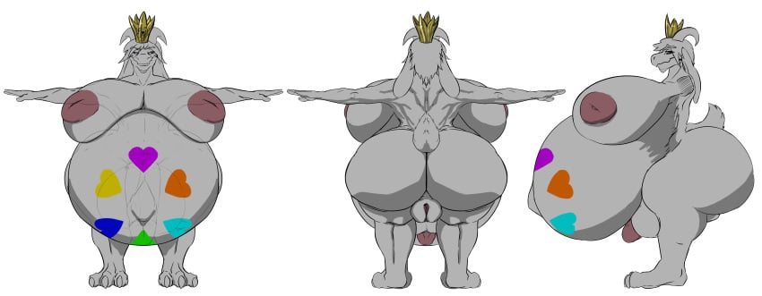 2024 absurd_res asriel_dreemurr_(god_form) ass balls belly big_balls big_belly big_breasts big_butt big_penis big_pussy boss_monster_(undertale) breasts genitals hi_res huge_belly huge_breasts huge_butt hyper hyper_belly hyper_breasts hyper_butt hyper_pregnancy penis pregnant pussy reference_image t-pose teliars643 undertale undertale_(series) what