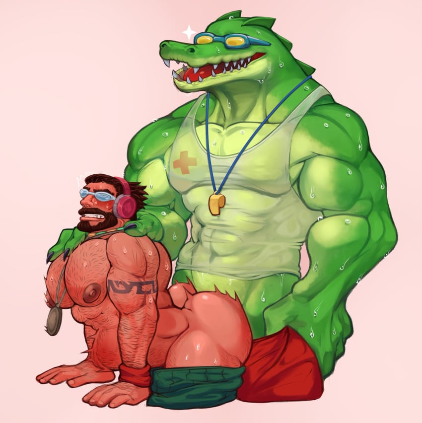 bara gay graves_(league_of_legends) league_of_legends male male_only pool_party_graves pool_party_renekton pool_party_series renekton tagme yaoi