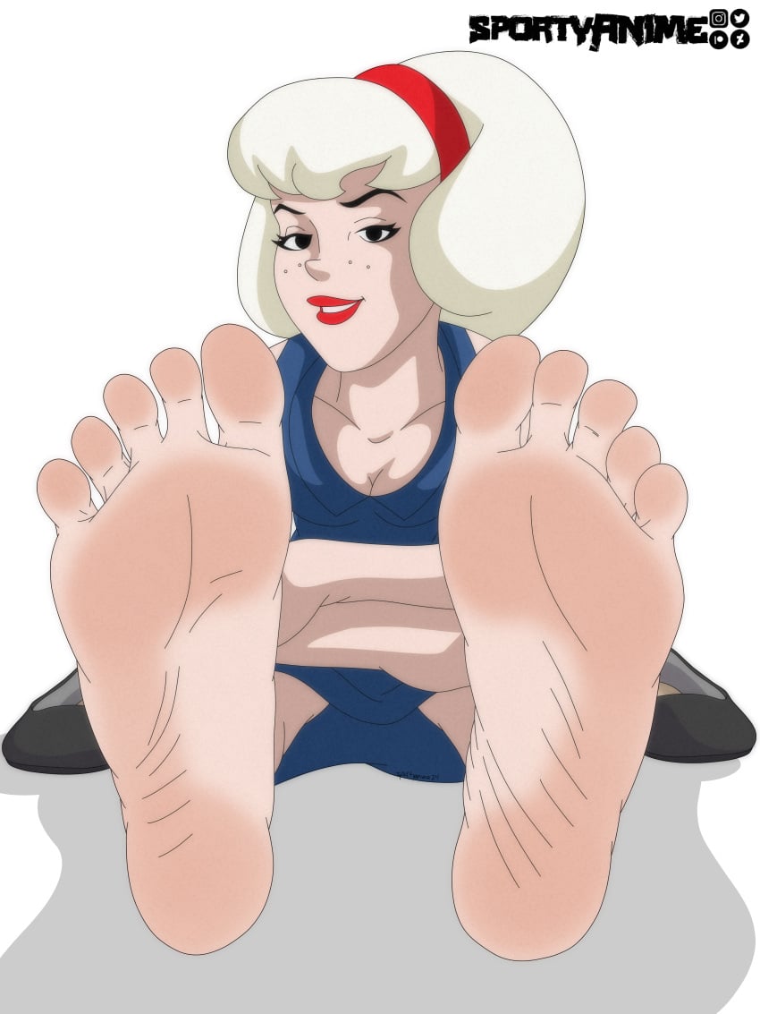 archie_comics barefoot feet female filmation foot_fetish foot_focus foot_tease sabrina_spellman sabrina_the_teenage_witch soles sporty_anime toes white_hair witch