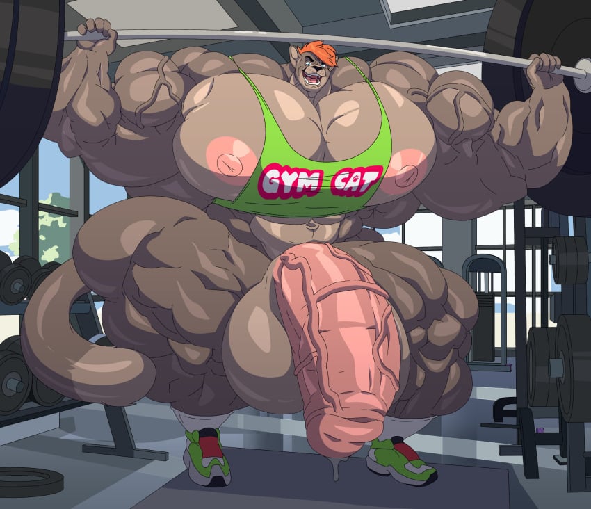 bodybuilder cerulien47 furry hyper hyper_balls hyper_cock hyper_genitalia hyper_penis hyper_testicles male male_only muscles muscular muscular_arms muscular_male muscular_thighs