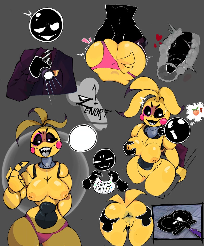 animatronic artist_request ass_grab breast_grab five_nights_at_freddy's five_nights_at_freddy's_2 flashlight from_behind meme nude panties_aside pith0 purple_guy_(fnaf) rimming sharp_teeth straight text_bubble toy_chica_(fnaf) wet_ass womb_penetration x-ray