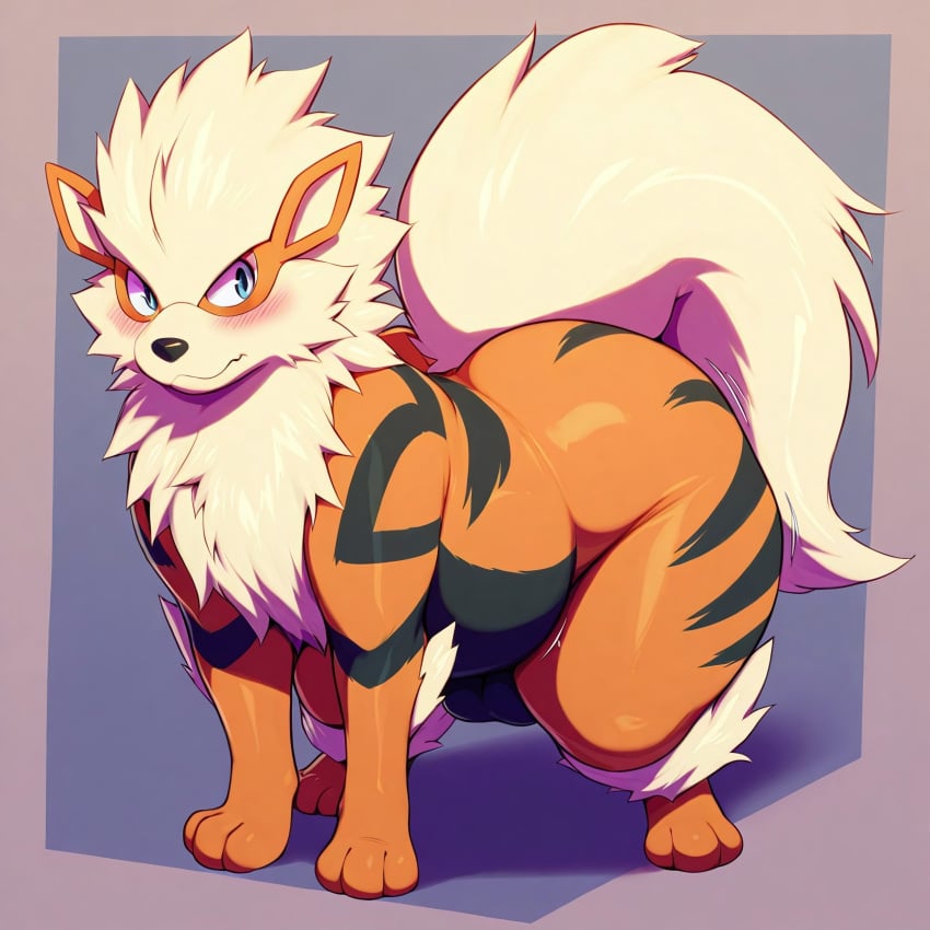 ai_generated arcanine ass big_ass bubble_butt feral furry generation_1_pokemon huge_ass hyper hyper_ass nintendo pokemon pokemon_(species)