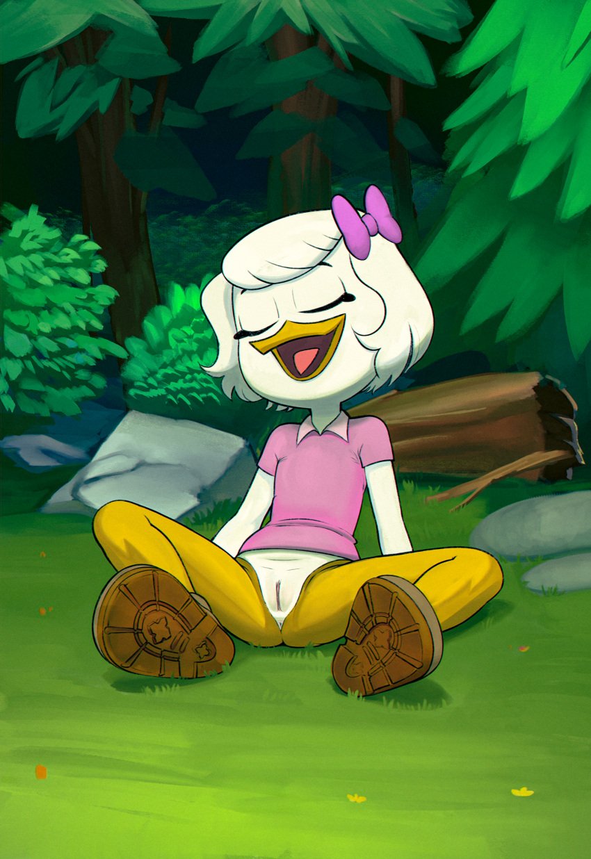 ducktales_(2017) female no_underwear pantsless pantyless webby_vanderquack