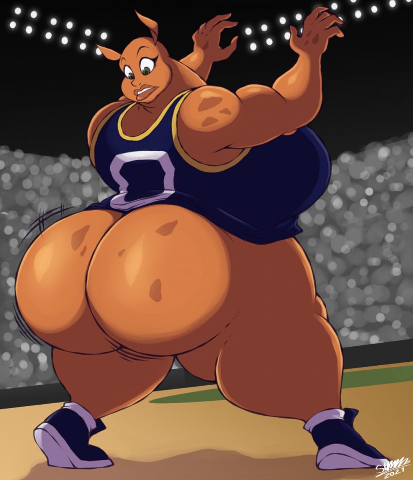 ass ass bare_ass basketball basketball_court basketball_uniform bubble_butt butt_cheeks butt_crack crowd crowd_watching embarrassed embarrassed_nude_female exhibitionism exposed_ass fat_ass female genderswap_(mtf) huge_ass humiliating humiliating_herself humiliation looking_back looking_down looney_tunes monstar_(space_jam) musclegut nice_butt no_panties no_pants no_shorts no_underwear pants_removed pound_(space_jam) public_exposure public_humiliation public_indecency public_nudity rule_63 shocked shocked_expression shocked_eyes shorts_removed space_jam war wardrobe_malfunction warner_brothers wide_eyed