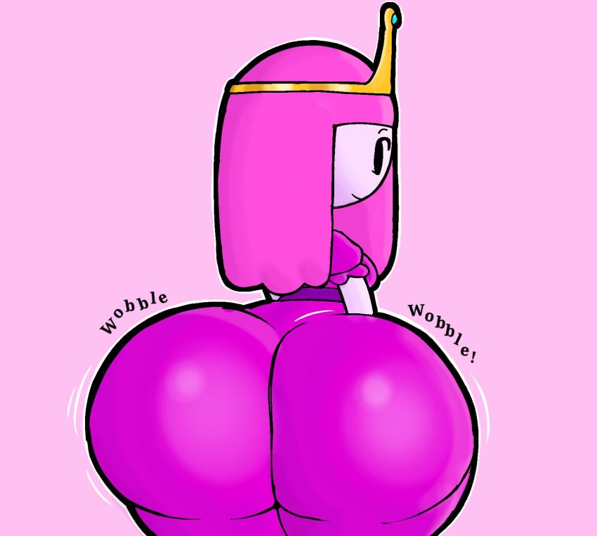 1girls 2d adventure_time ass bubble_butt cartoon_network dumptruck_ass enormous_ass huge_ass large_butt looking_at_viewer princess_bubblegum round_ass tagme wobble