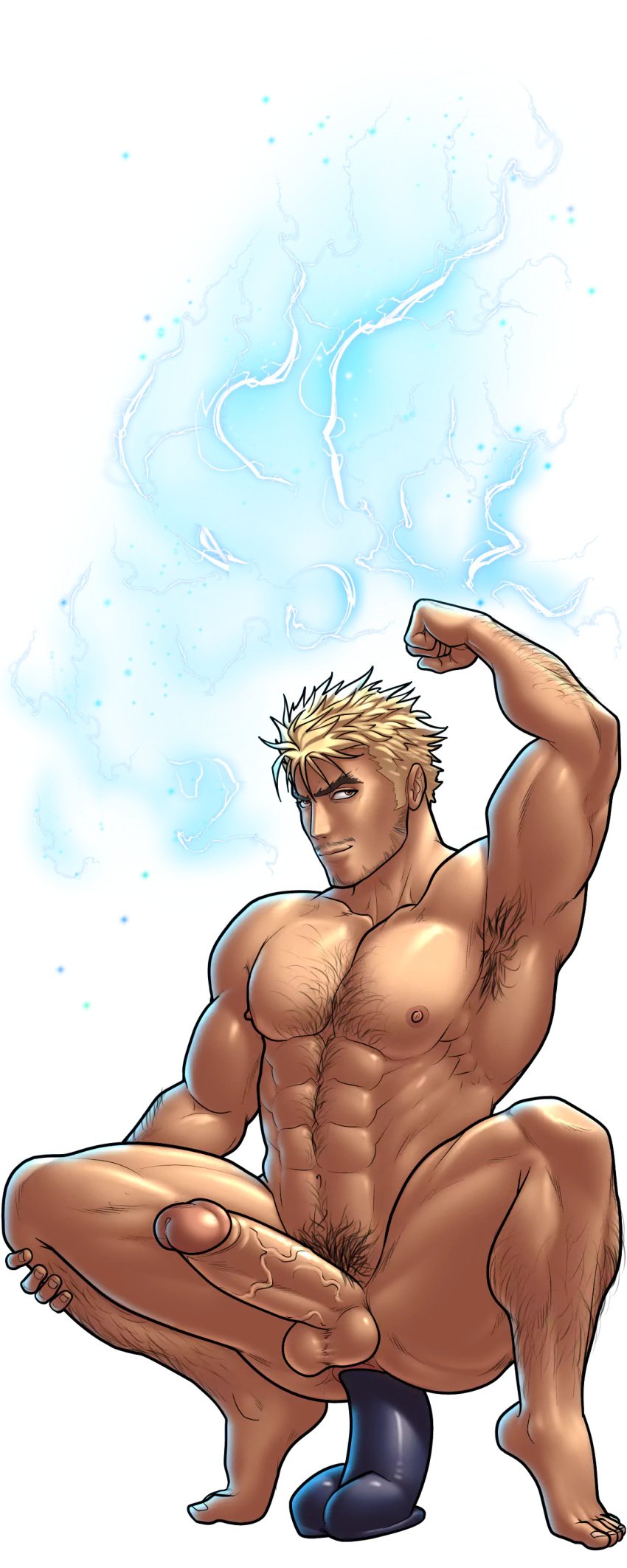 abs armpits ass ass asshole balls big_ass big_balls big_butt big_penis blonde_hair dildo dildo_in_ass dildo_insertion dildo_penetration dildo_riding dildo_sitting game gay gay_harem_(game) gay_male male pecs penis video_games