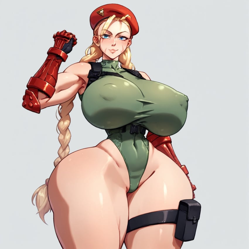 ai_assisted ai_generated anime_style big_breasts big_chest big_nipples blonde_female blonde_hair blue_eyes braided_hair cammy_white cammy_white_(street_fighter_6) capcom civitai curvy curvy_body curvy_female curvy_figure deviantart erect_nipples front_view gauntlets hourglass_figure hourglass_figured_female huge_breasts leotard long_hair long_hair_female looking_at_viewer metaphorzio n647 slim_waist solo solo_female street_fighter thick thick_thighs wide_hips