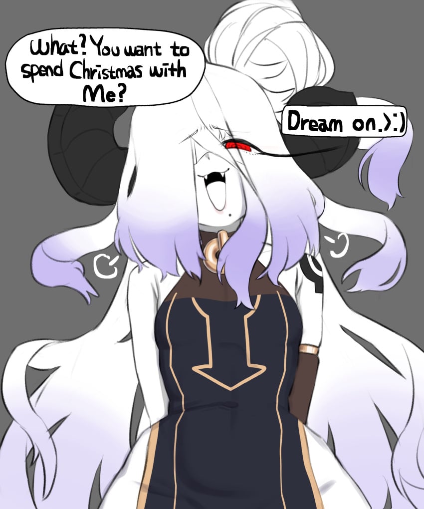 1boy 1femboy 2024 2d 2d_(artwork) 2d_artwork agneia_(sunsal) beauty_mark brat bratty child_bearing_hips choker christmas clothed clothed_male clothing collar demon demon_boy demon_horns demon_humanoid dialogue english english_dialogue english_text fangs femboy femboy_only hair hair_bun hair_over_one_eye hi_res highres hourglass_figure imminent_rape imminent_sex light-skinned_femboy light-skinned_male light_skin long_hair male male_only male_pov mole mole_under_mouth original original_character pale-skinned_femboy pale-skinned_male pale_skin pov pov_eye_contact pov_male smirk smirking smirking_at_viewer smug smug_face smug_grin solo solo_femboy solo_male sunsal text thick thick_thighs thighs tied_hair trap twitter_link voluptuous voluptuous_femboy voluptuous_male white_hair wide_hips