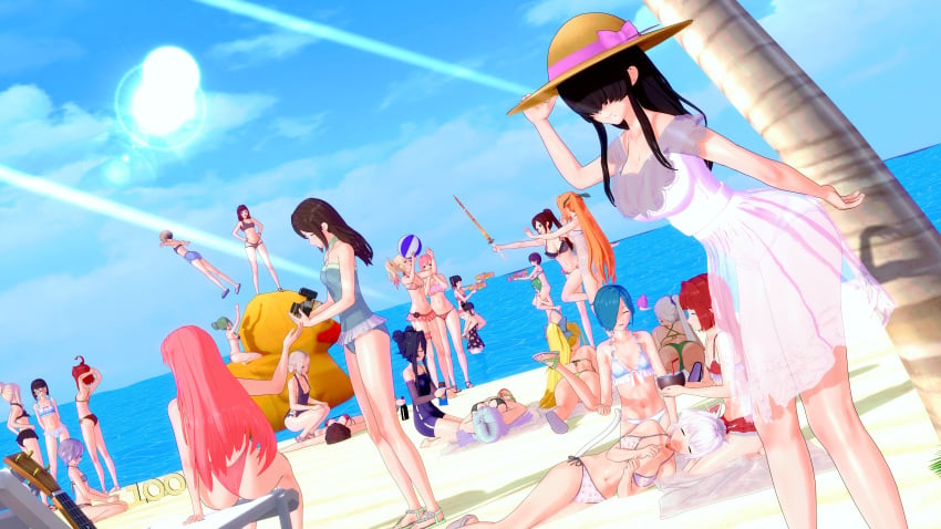 100_kanojo 3d 6+girls baio_rin beach bonnouji_momoha dei_matsuri eiai_nano hanazono_hahari hanazono_hakari haraga_kurumi hifumi_suu iin_chiyo kaho_eira kakure_meme kedarui_aashii kimi_no_koto_ga_dai_dai_dai_dai_daisuki_na_100-nin_no_kanojo large_breasts long_hair meido_mai meido_mei momi_momiji nakaji_uto nekonari_tama saiki_himeka short_hair small_breasts swimsuit the_100_girlfriends_who_really_really_really_really_really_love_you torotoro_kishika tsumi45 usami_shiina utsukushisugi_mimimi yakuzen_kusuri yakuzen_yaku yamato_nadeshiko_(100_kanojo) yasashiki_yamame yoshimoto_shizuka