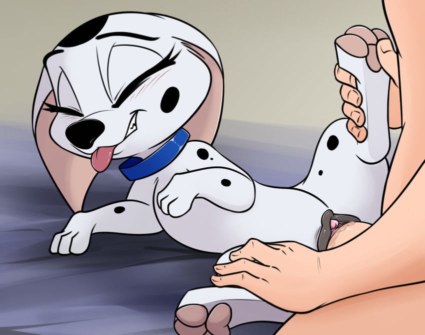 101_dalmatians cadpig canid canine canis disney domestic_dog duo female feral feral_penetrated human human_on_feral human_penetrating human_penetrating_feral interspecies male male/female mammal penetration sex smitty_g zoophilia