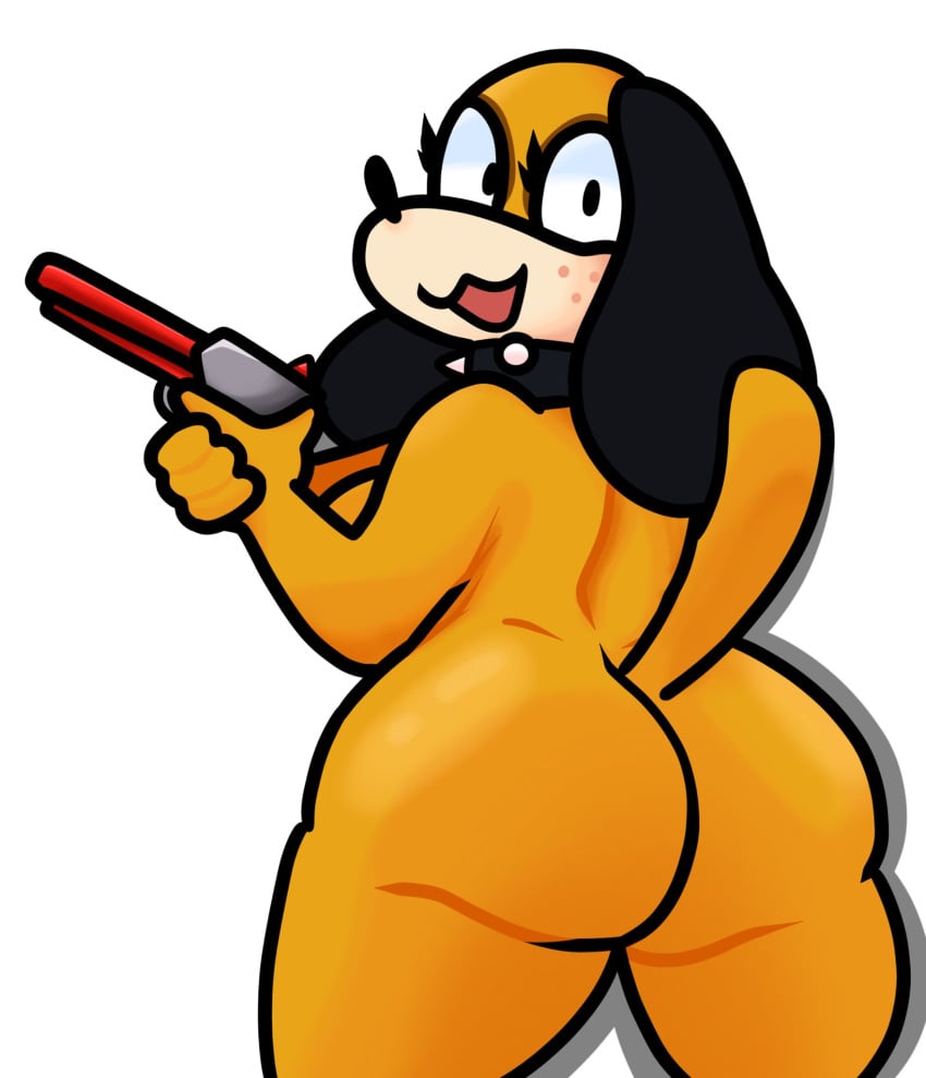 big_ass big_breasts breasts bubble_butt duck_hunt duck_hunt_dog female huge_ass huntress_(lewdewott) lewdewott nintendo thick_thighs wide_hips