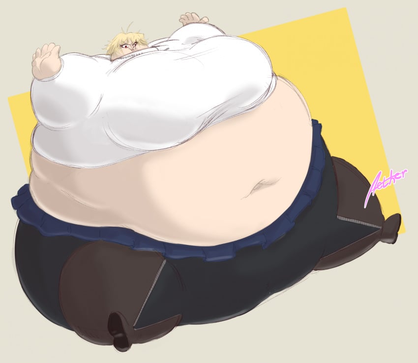 aethersresident ahoge arcueid_brunestud ass bbw belly_expansion belly_inflation big_ass big_belly big_breasts blimp blonde_hair boots chonk chubby clothing_malfunction fat fat_woman huge_ass huge_breasts huge_thighs hyper hyper_inflation inflation inflation_fetish melty_blood pantyhose plump pudgy red_eyes short_hair ssbbw sunken_head sunken_limbs sweater thick_ass thick_thighs transformation tsukihime tummy type-moon vampire vampire_girl weight_gain