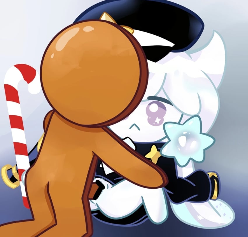 cookie_run cookie_run_kingdom cute_face female/male gingerbrave milkyway_cookie tagme_(artist) vaginal_penetration