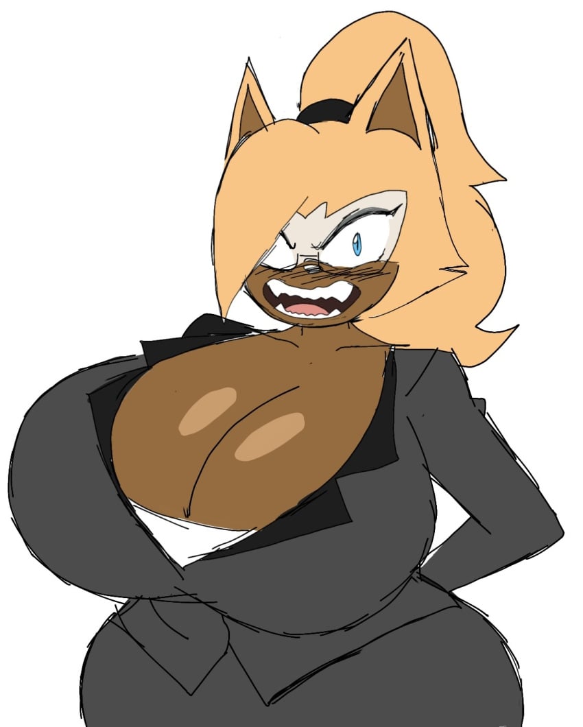 2024 2d 2d_(artwork) 2d_artwork aged_up anthro big_breasts big_thighs blonde_female blonde_hair breasts brown_fur business_attire business_suit business_woman canid canine cleavage digital_art digital_drawing_(artwork) digital_media_(artwork) furry furry_female mobian mobian_(species) momiji_(artist) ponytail sega solo sonic sonic_(series) sonic_the_hedgehog_(comics) sonic_the_hedgehog_(idw) sonic_the_hedgehog_(series) tagme teeth thick thick_thighs thighs whisper_the_wolf wolf