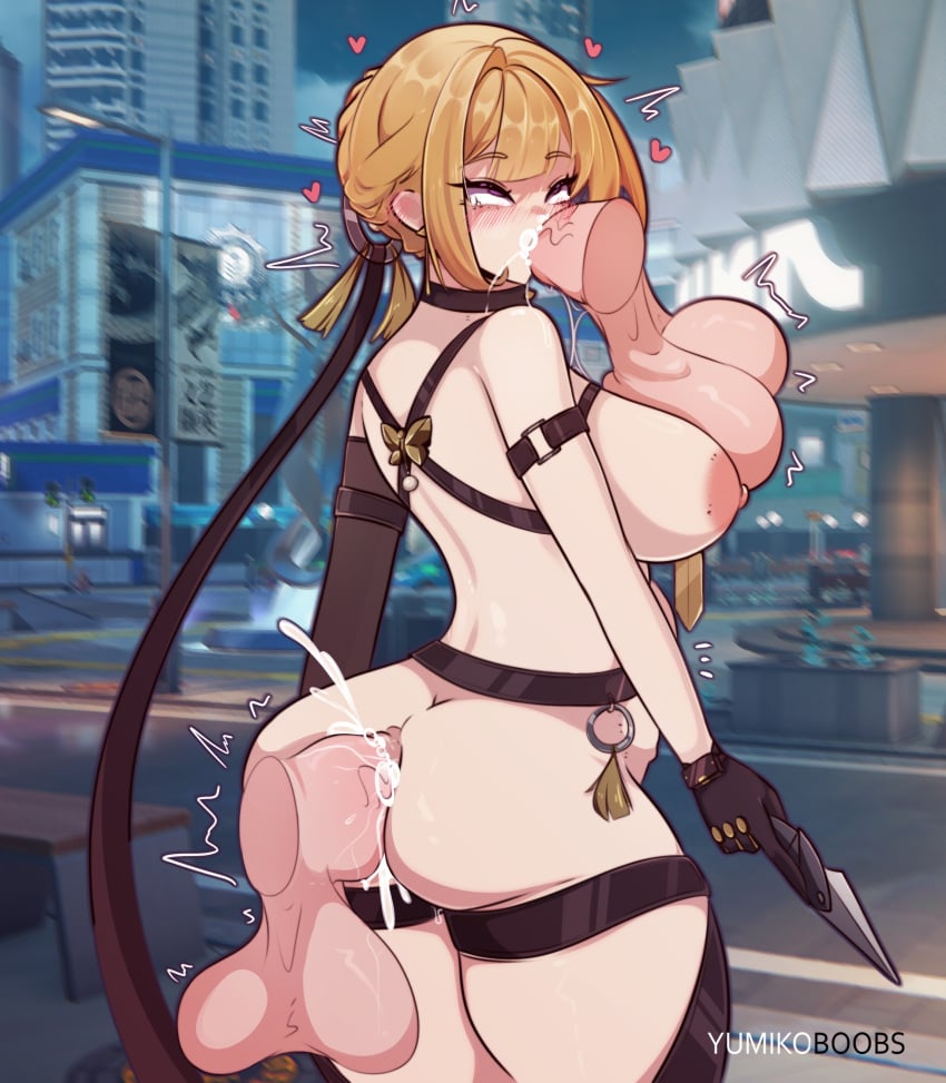 anime_girl big_breasts cocktail_dress cyberpunk evelyn evelyn_chevalier fanart game_character game_fanart glasses high_heels hoyoverse hyper_breasts nsfw nsfw_evelyn red_dress sexy_girl thicc voluptuous yumiko_boobs yumikoboobs zenless_zone_zero zzz zzz_evelyn