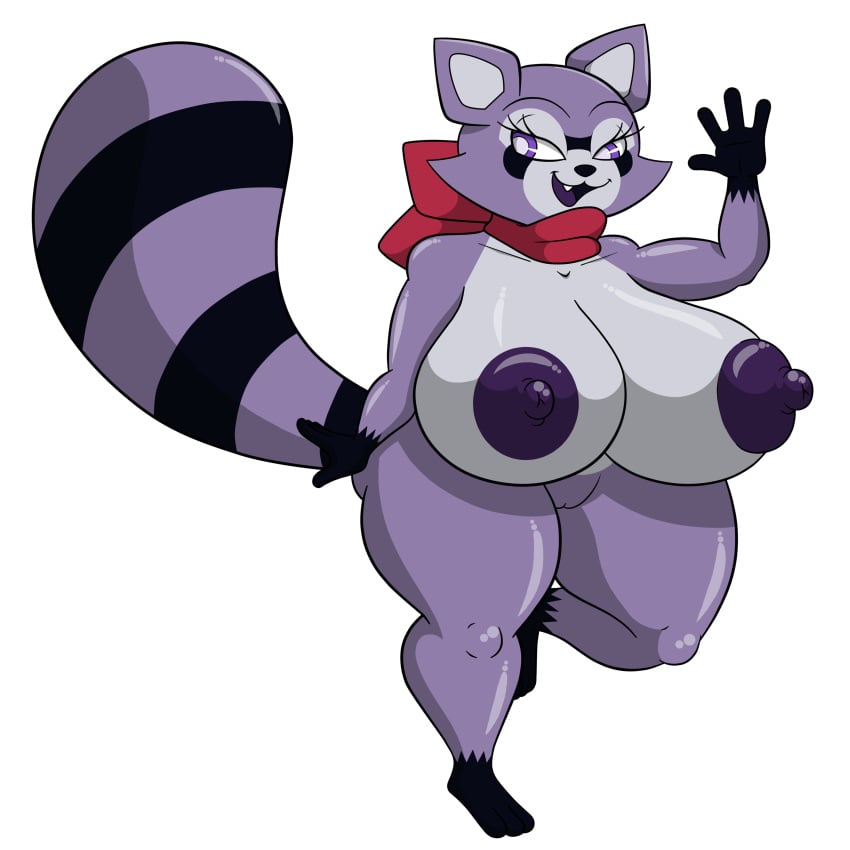 1:1 2024 4_fingers absurd_res alpha_channel anthro areola big_breasts breasts countershading female fingers fur furry_female furry_only genitals glistening glistening_body glistening_breasts gloves_(marking) hi_res huge_breasts indigo_park kerchief leg_markings mammal markings marshall123x_(artist) mtf_crossgender nipples nude procyonid purple_body purple_eyes purple_fur purple_nipples pussy raccoon rambley_raccoon red_kerchief rule_63 simple_background socks_(marking) solo striped_markings striped_tail stripes tail tail_markings thick_thighs transparent_background white_body white_countershading wide_hips