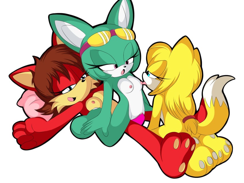 fiona_fox furry j_nsfw sonar_the_fennec sonic sonic_(series) sonic_the_hedgehog_(series) zooey_the_fox