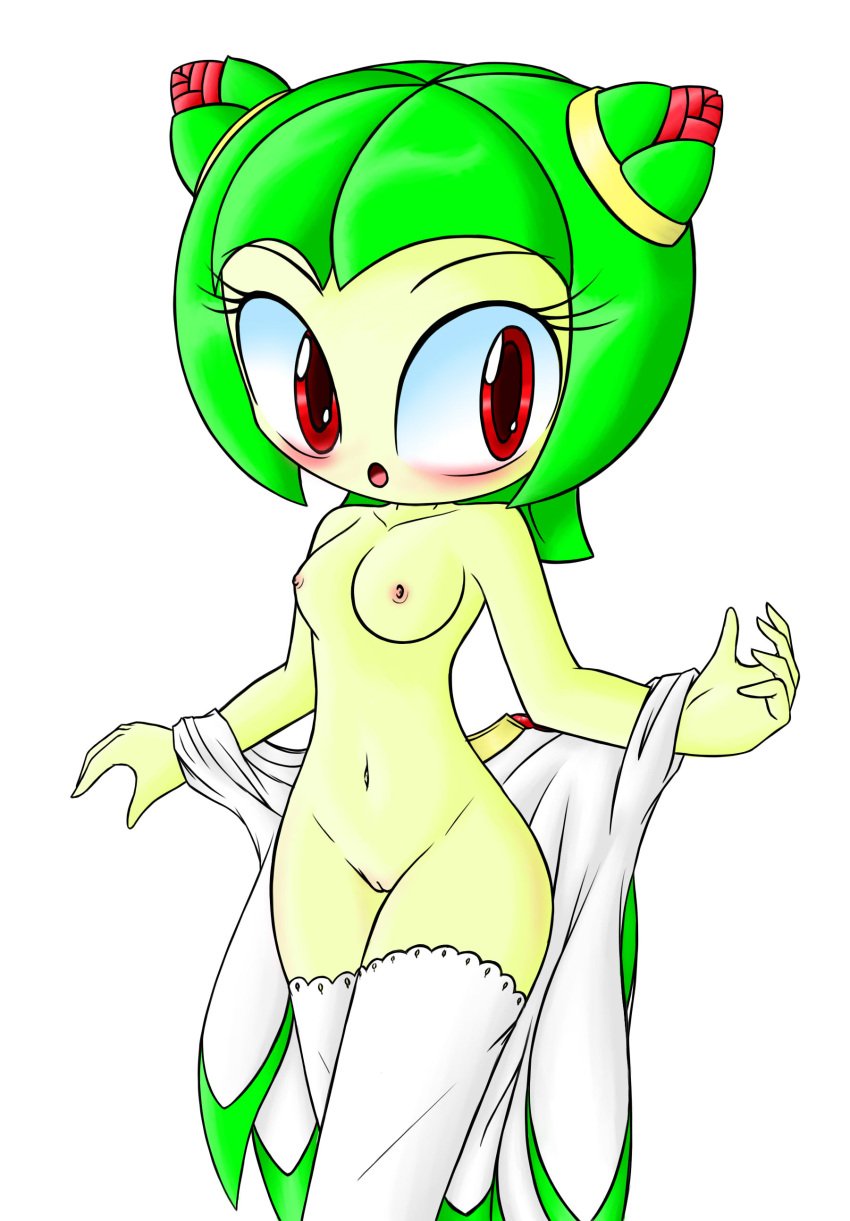 1girls 4kids_entertainment cosmo_the_seedrian female naked nude plant_girl plant_humanoid seedrian shadowhawx solo sonic_(series) sonic_the_hedgehog_(series) sonic_x surprise surprised tms_entertainment undressed undressing