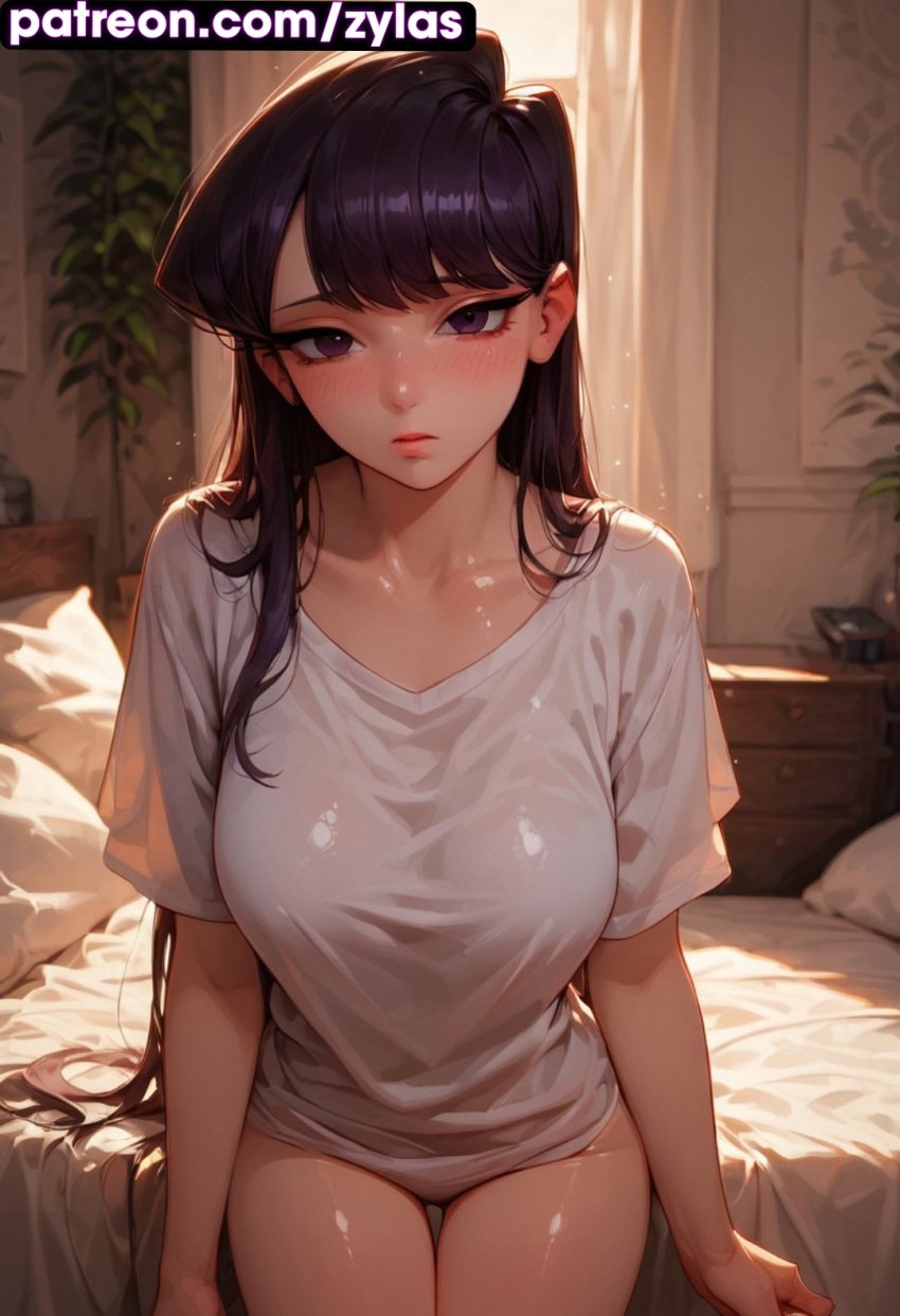 ai_generated ass ass_focus big_ass big_breasts huge_breasts komi-san_wa_komyushou_desu komi_shouko pose ryuuziken01 vagina