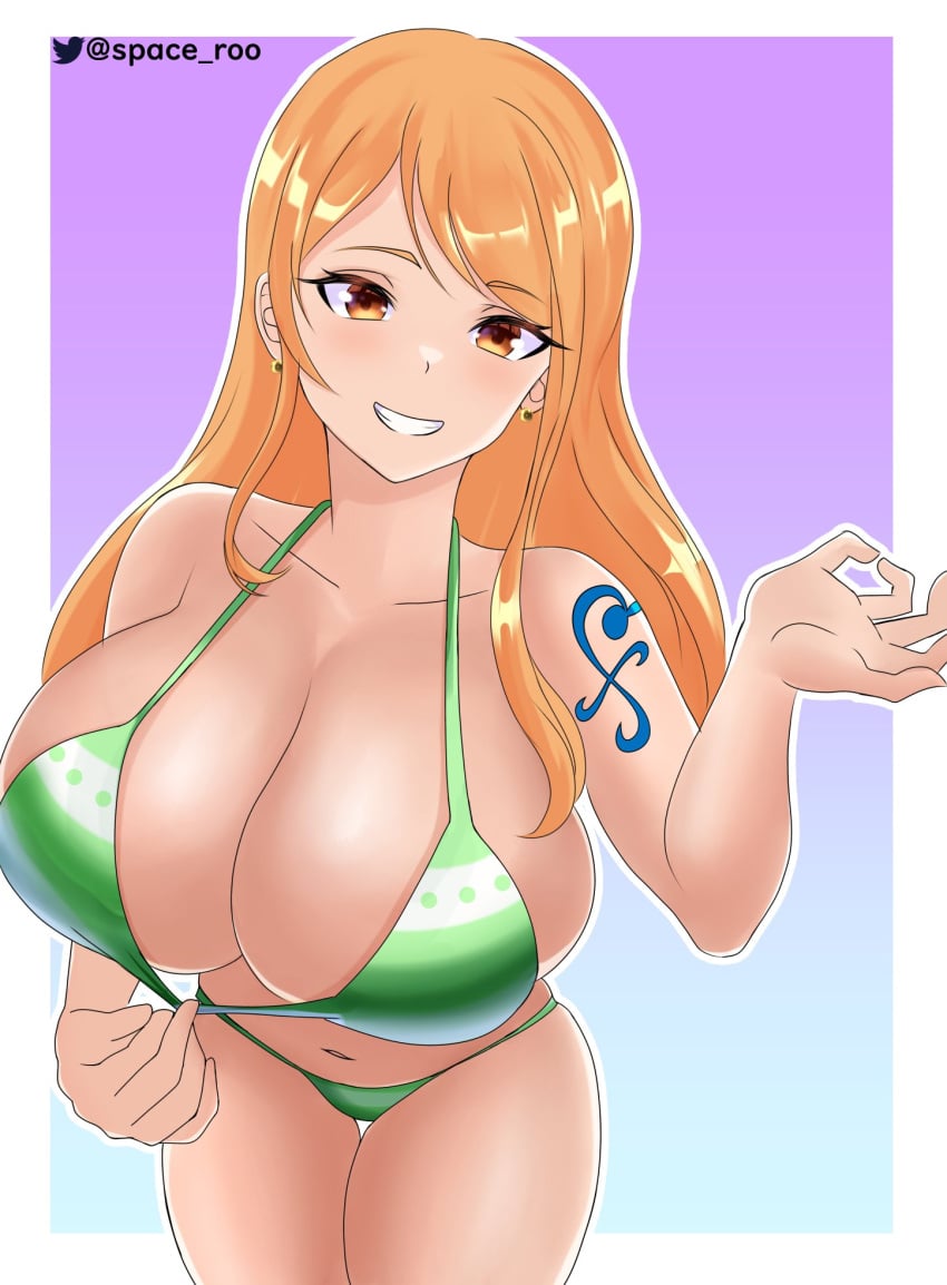 1girls female nami nami_(one_piece) one_piece solo solo_female space_roo tagme