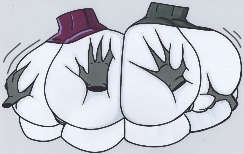 ass disembodied_hand hand_on_ass hands_on_ass jaiden jaiden_animations jaiden_dittfach jaidens_mom squish white_skin