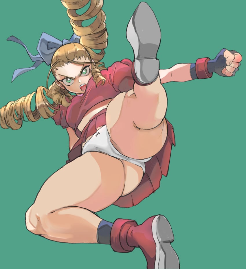 1girls capcom female hajime_(kuninotokotatinokami) karin_kanzuki pantyshot street_fighter