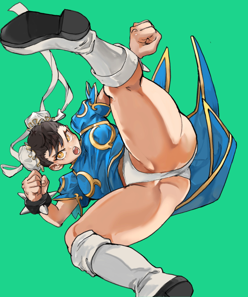 1girls capcom chun-li female hajime_(kuninotokotatinokami) street_fighter